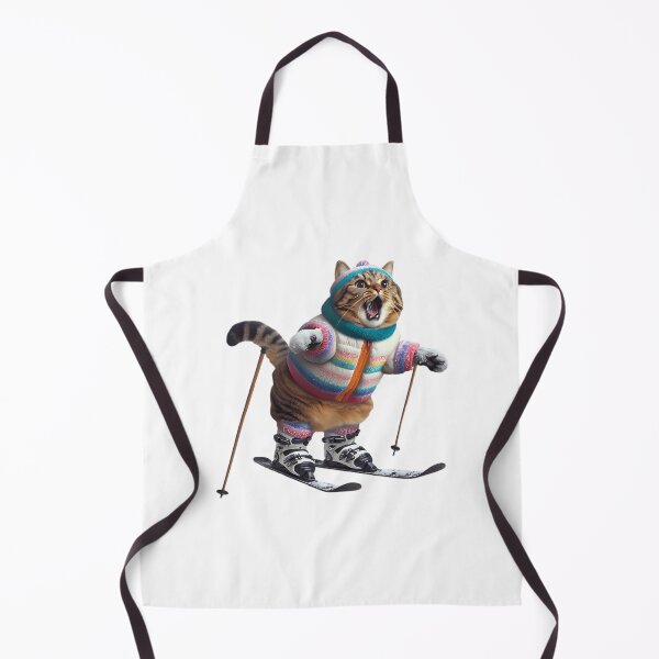 Item preview, Winter Ski Cat designed and sold by raylie-mcalpin.