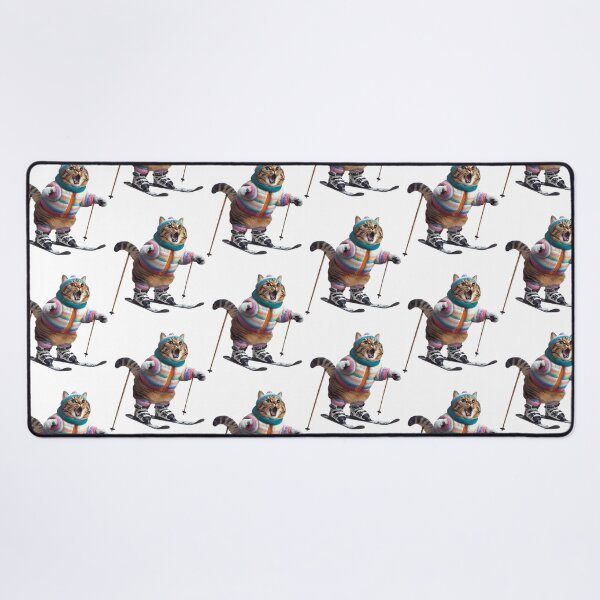 Item preview, Winter Ski Cat designed and sold by raylie-mcalpin.