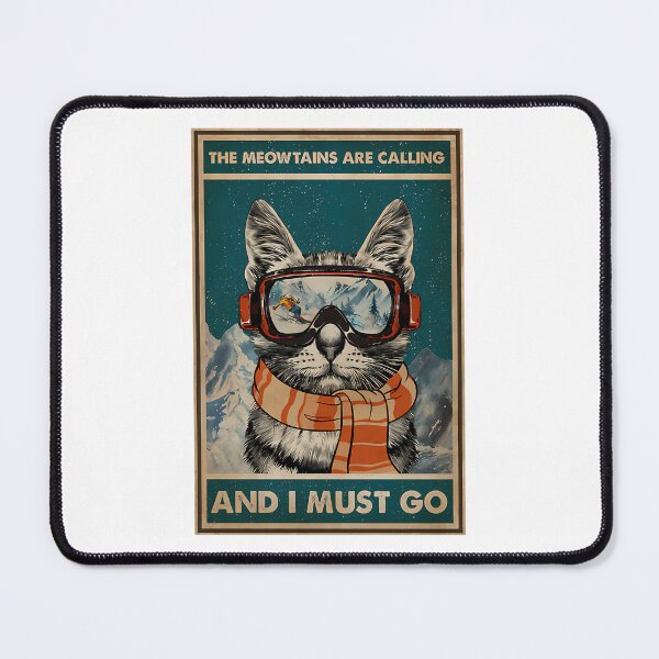 Item preview, Skiing The Meowtains Are Calling And I Must Go Cat designed and sold by raylie-mcalpin.