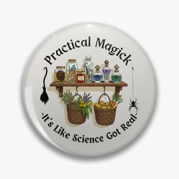 Item preview, Practical Magick – Witchy Potion Shelf & Science Meme Design designed and sold by headpossum.
