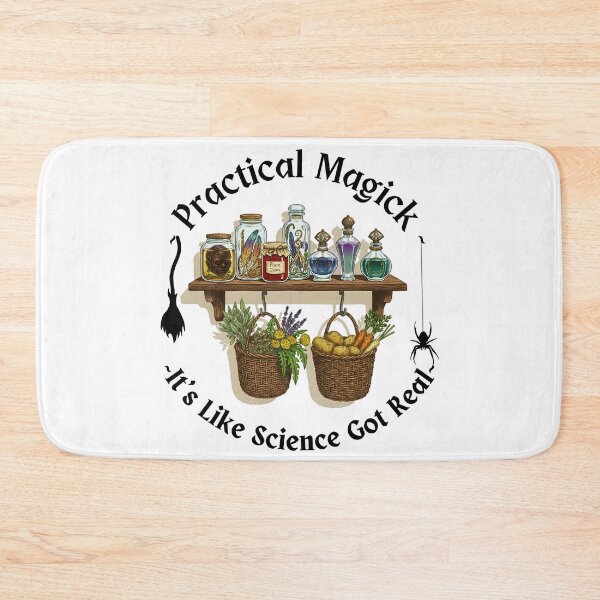 Item preview, Practical Magick – Witchy Potion Shelf & Science Meme Design designed and sold by headpossum.