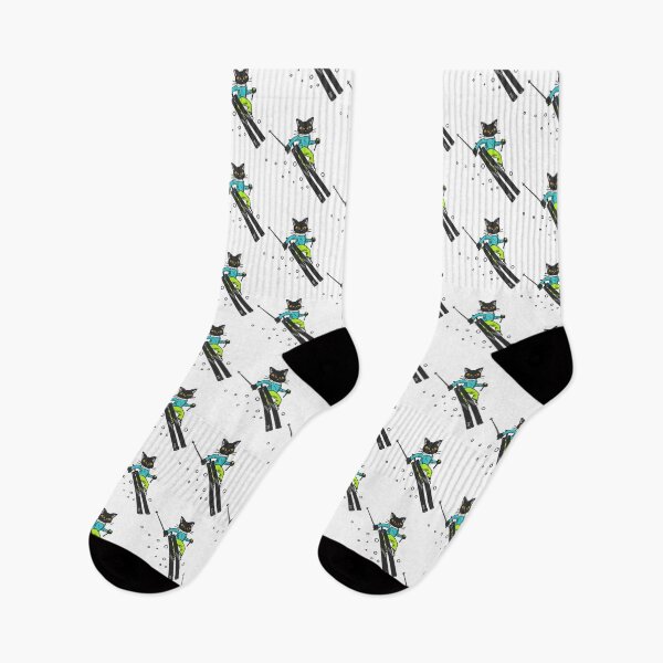 Item preview, Skiing The Meowtains Are Calling And I Must Go Cat designed and sold by raylie-mcalpin.