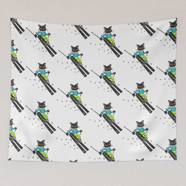Item preview, Skiing The Meowtains Are Calling And I Must Go Cat designed and sold by raylie-mcalpin.