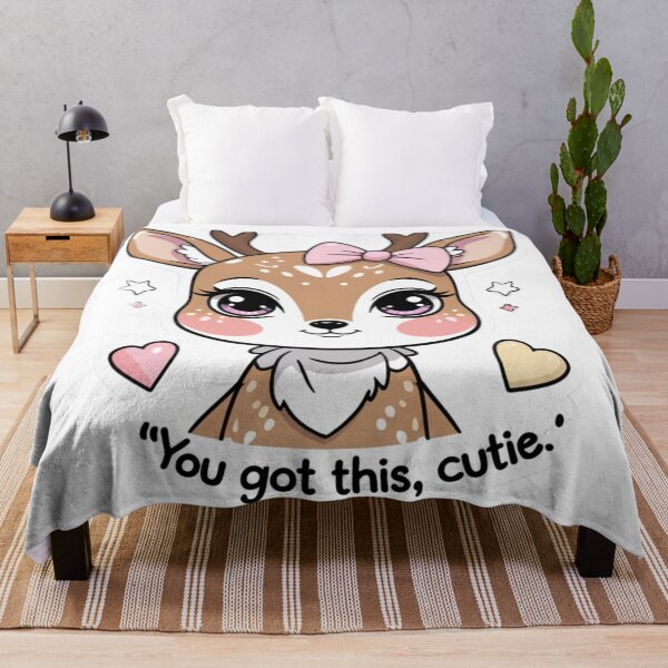 Item preview, Cute Fawn With Bow Inspiring Kawaii Sticker designed and sold by Trueways.