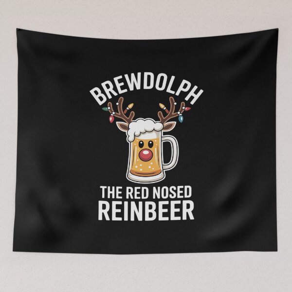 Item preview, Brewdolph Reinbeer Christmas Beer Funny designed and sold by marcusry.