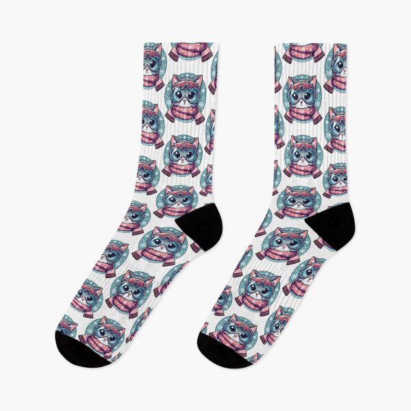 Item preview, Skiing Cat Winter Sports Funny Kitten Pack designed and sold by raylie-mcalpin.