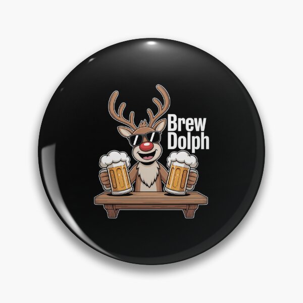 Item preview, Brew Dolph Funny Rudolph Christmas Holiday designed and sold by khorbiasieno.