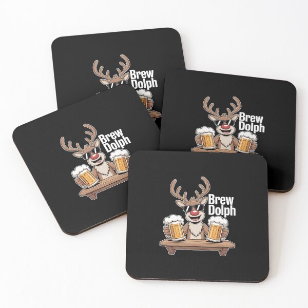 Item preview, Brew Dolph Funny Rudolph Christmas Holiday designed and sold by khorbiasieno.