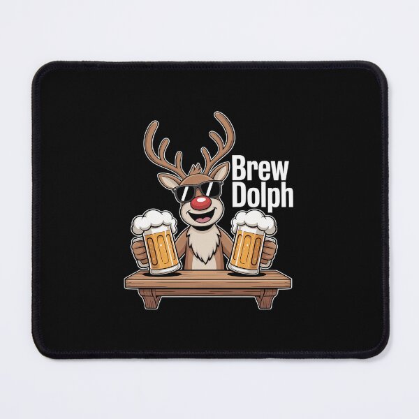 Item preview, Brew Dolph Funny Rudolph Christmas Holiday designed and sold by khorbiasieno.