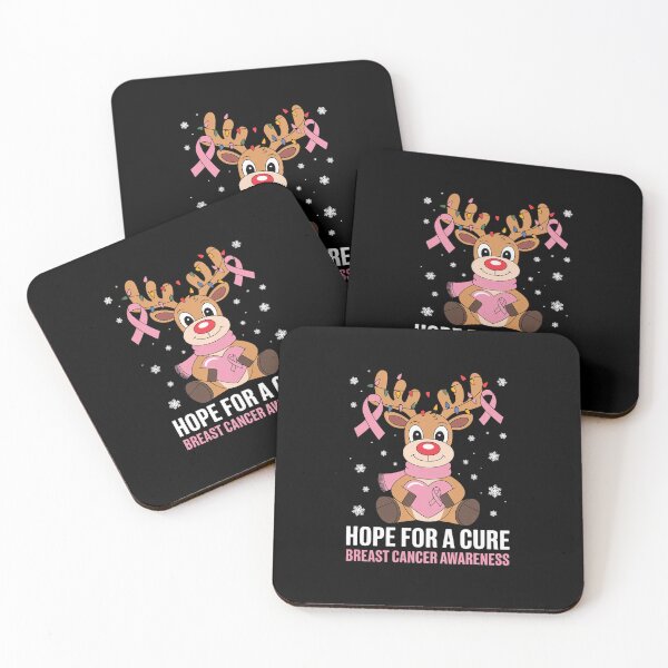 Item preview, Breast Cancer Christmas Reindeer Pink Ribbon Xmas designed and sold by VasilisLamArt.