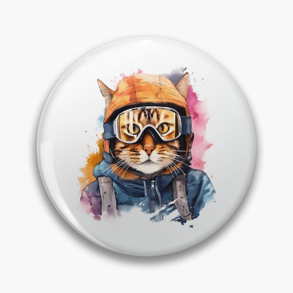 Item preview, Ski Cat In Ski Googles designed and sold by raylie-mcalpin.