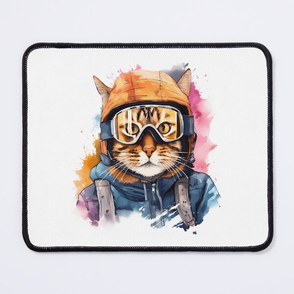 Item preview, Ski Cat In Ski Googles designed and sold by raylie-mcalpin.