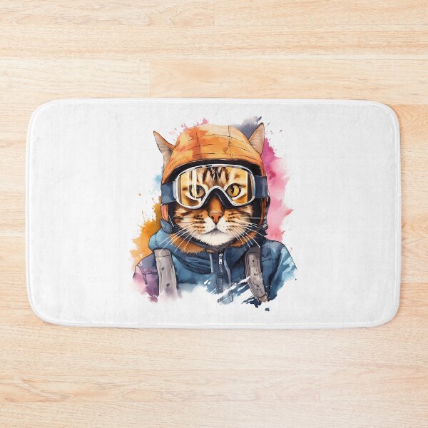 Item preview, Ski Cat In Ski Googles designed and sold by raylie-mcalpin.