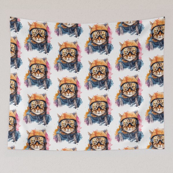 Item preview, Ski Cat In Ski Googles designed and sold by raylie-mcalpin.