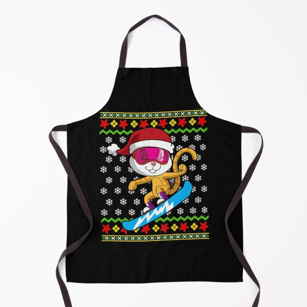 Item preview, Cat Snowboarding Ugly Christmas designed and sold by raylie-mcalpin.