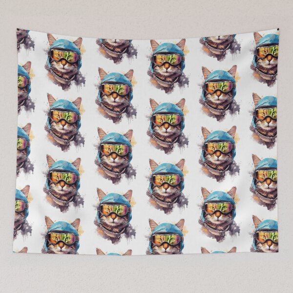 Item preview, Ski Cat In Ski Googles designed and sold by raylie-mcalpin.