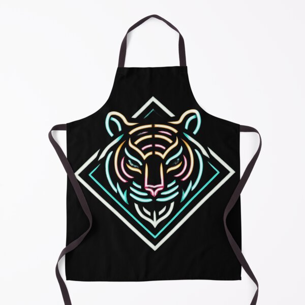 Item preview, Neon Geometric Tiger Face designed and sold by Dogandesighn.