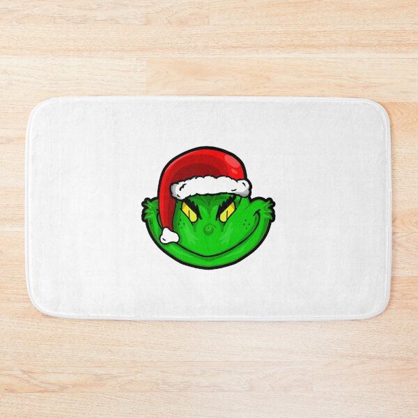 Item preview, Grinch Santa Face – Mischievous Green Christmas Cartoon Design designed and sold by juniaheneili.