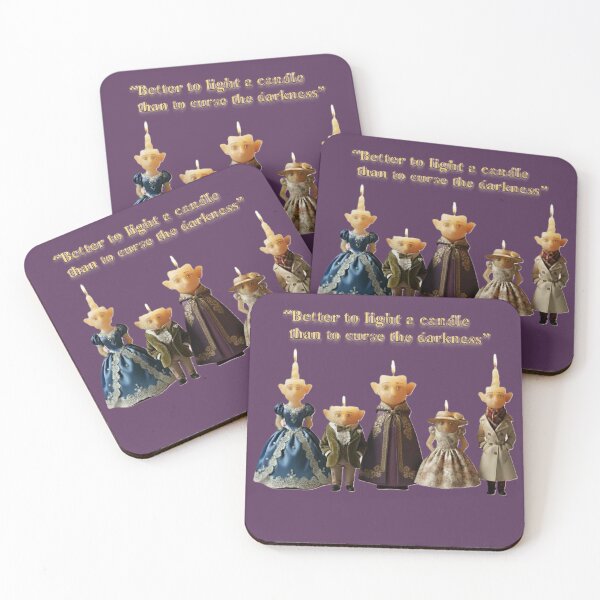 Item preview, Candle Family with Inspirational Quote – Better to Light a Candle designed and sold by DroolWorthyUS.