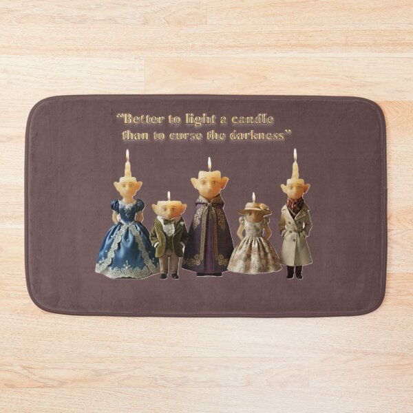 Item preview, Candle Family with Inspirational Quote – Better to Light a Candle designed and sold by DroolWorthyUS.