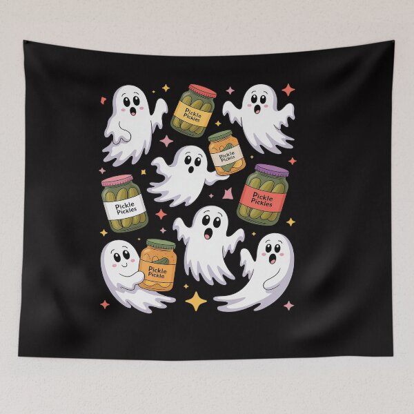 Item preview, Ghost Canned Pickles Cute Ghost Pickle Jar Canning Season designed and sold by OlafLica.