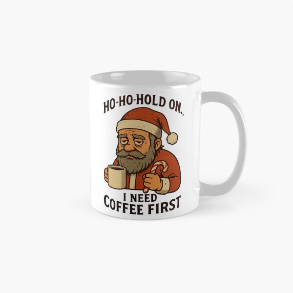 Item preview, Tired Santa Claus with coffee designed and sold by Dennis' Creative Corner.