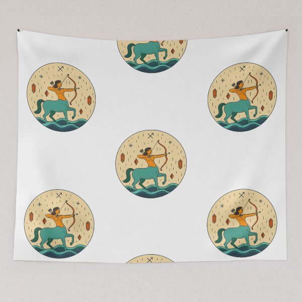 Item preview, SAGITTARIUS ZODIAC SIGN ART designed and sold by infinitearte.