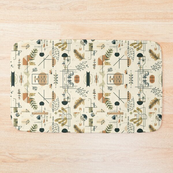 Item preview, Earthy Botanical Geo — Minimalist Abstract Pattern designed and sold by Minimal_r_tist.