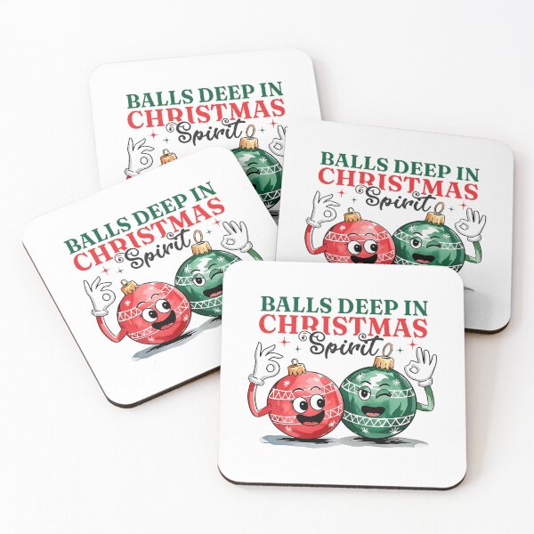 Item preview, Holiday Christmas Happy Deep Quote Balls Couple Vintage In designed and sold by JasonesNance.