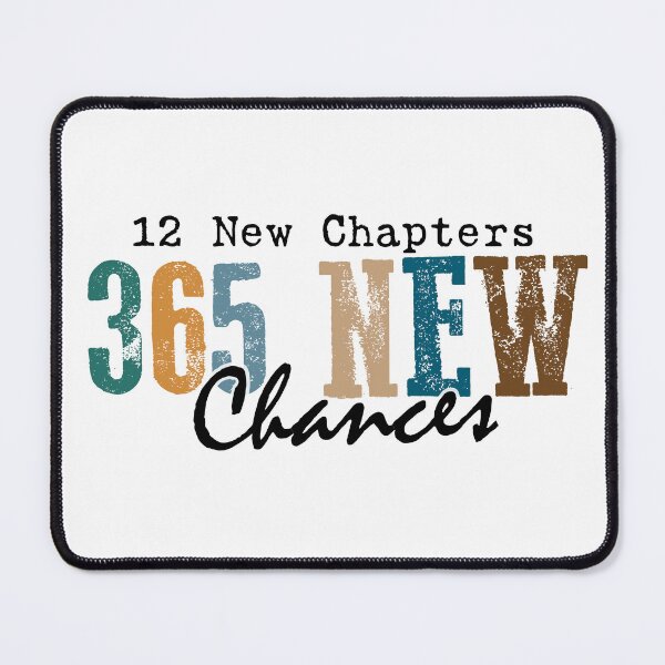 Item preview, 365 New Chances Motivational Typography Design – New Year Inspiration Quote designed and sold by BayyoullDesigns.