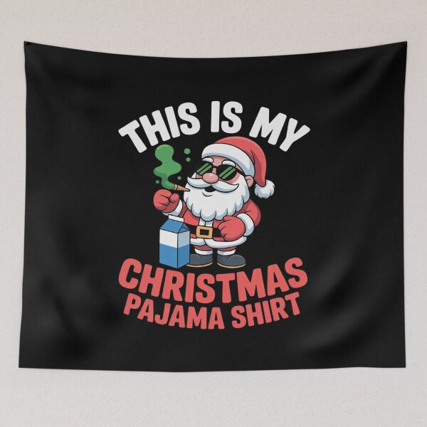 Item preview, Black African American Santa Claus christmas pajamas designed and sold by khorbiasieno.