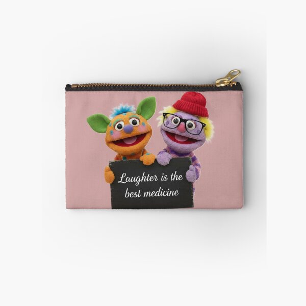 Item preview, Funny Puppets Holding Sign – Laughter Is the Best Medicine designed and sold by DroolWorthyUS.