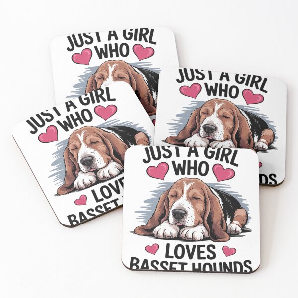 Item preview, Just a Girl Who Loves Cute Basset Hound  designed and sold by MyzoToyota.