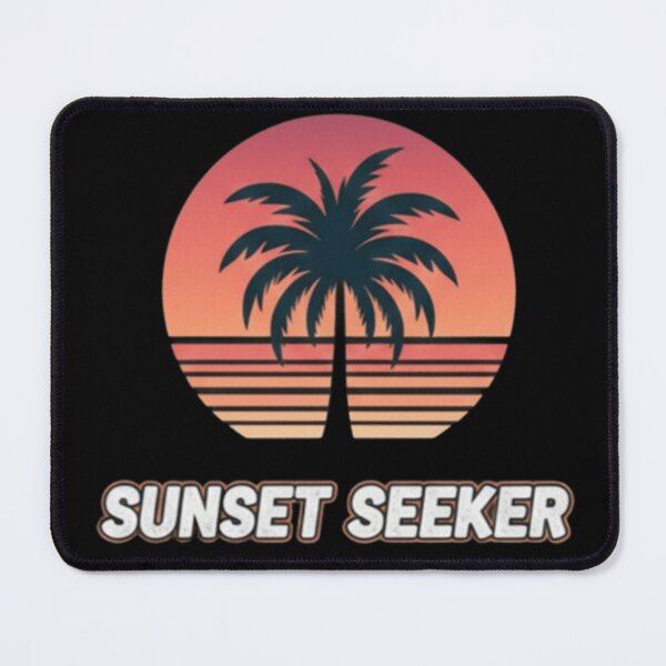 Item preview, Sunset Seeker – Retro Tropical Vibes designed and sold by Dogandesighn.
