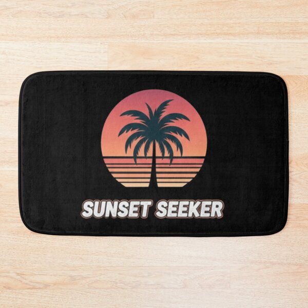 Item preview, Sunset Seeker – Retro Tropical Vibes designed and sold by Dogandesighn.