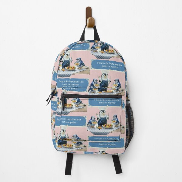 Item preview, Cute Penguin Chef and Birds – Food Binds Us Together designed and sold by DroolWorthyUS.