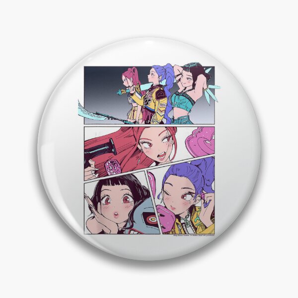 Item preview, Kpop Demon Hunters Huntrix Manhwa Panels Poster  designed and sold by Emilia Maurice.