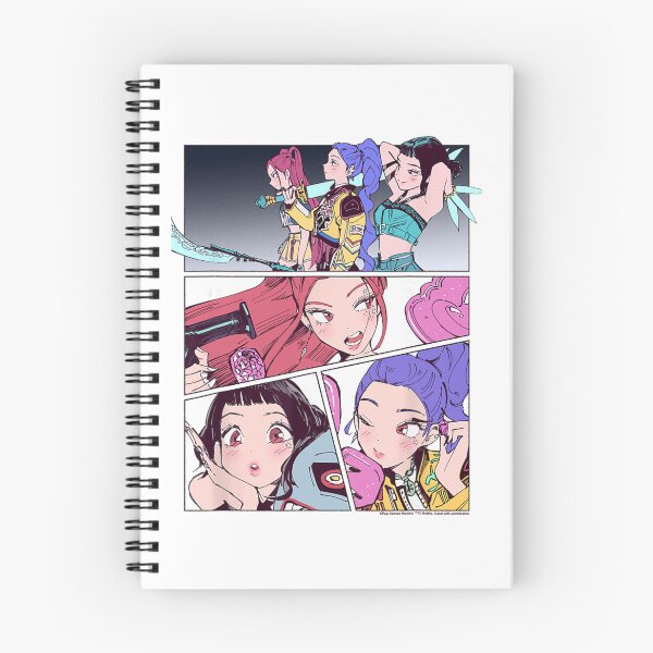 Item preview, Kpop Demon Hunters Huntrix Manhwa Panels Poster  designed and sold by Emilia Maurice.