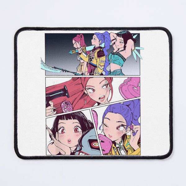 Item preview, Kpop Demon Hunters Huntrix Manhwa Panels Poster designed and sold by Emilia Maurice.