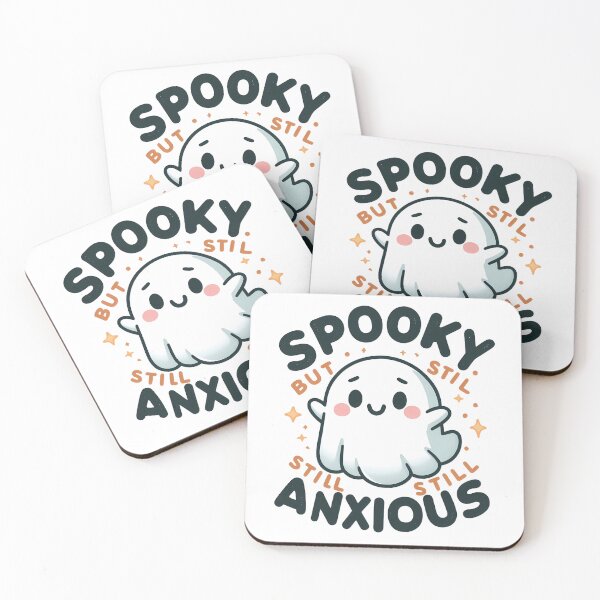 Item preview, Funny Ghost T-Shirt Spooky But Still Anxious Introvert designed and sold by VectorVerseHub.