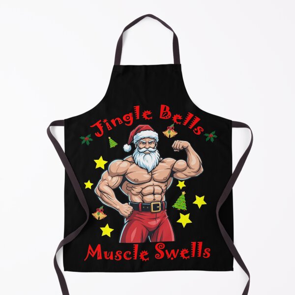 Item preview, Jingle Bells, Muscle Swells | Funny Christmas Gym Workout Design designed and sold by Born To Be Fit.