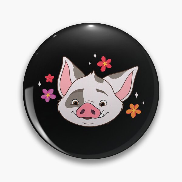 Item preview, Maui Tropical Pig – Cute Island Flowers Warm Aesthetic Design designed and sold by Emilia Maurice.