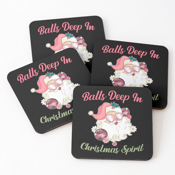 Item preview, Vintage Deep Happy In Christmas Couple Quote Balls Holiday designed and sold by JasonesNance.