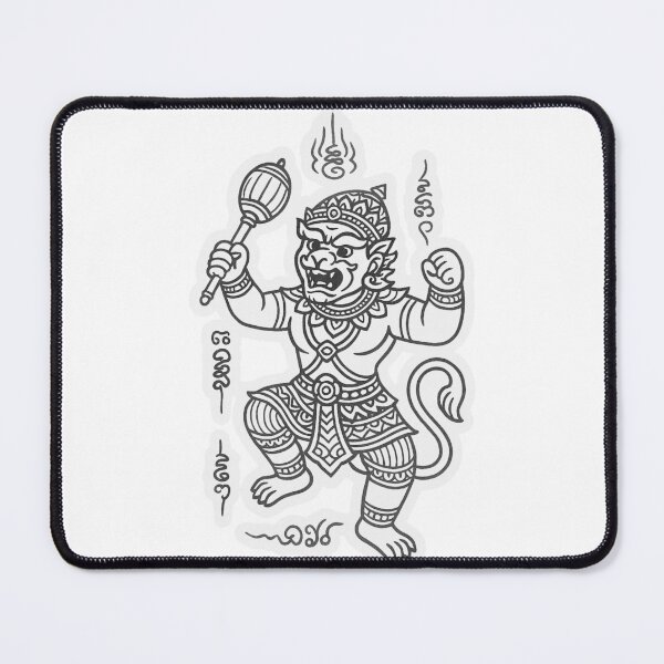 Item preview, Hanuman Warrior Charm | Traditional Thai Sak Yant Design designed and sold by Sksticker991.