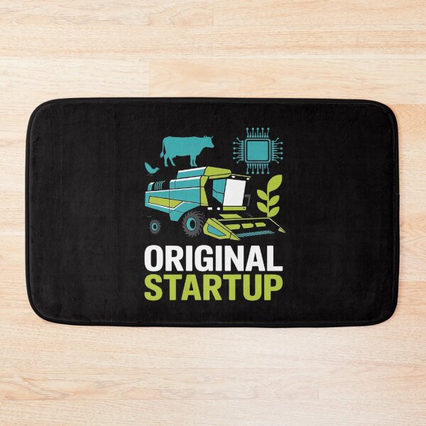 Item preview, Original Startup Farm Humor Tech Combine Harvester Print designed and sold by MuteElevent.