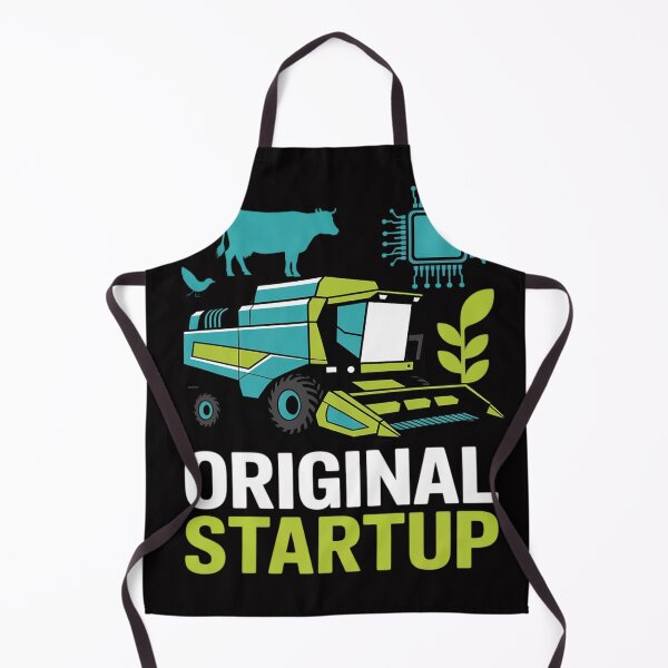 Item preview, Original Startup Farm Humor Tech Combine Harvester Print designed and sold by MuteElevent.