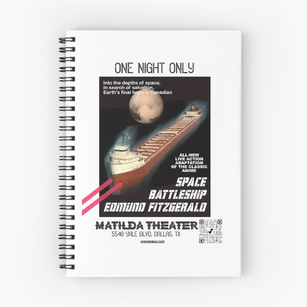 Item preview, Space Battleship Edmund Fitzgerald Poster designed and sold by garrett-ervante.