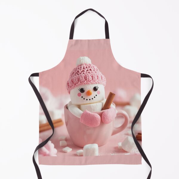 Item preview, Adorable Marshmallow Snowman in Pink Mug with Cozy Winter Charm designed and sold by PixelVibe782.