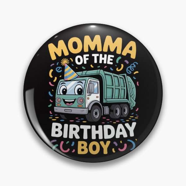 Item preview, Momma Of The Birthday Boy Garbage Truck Recycling Trash designed and sold by MuteElevent.