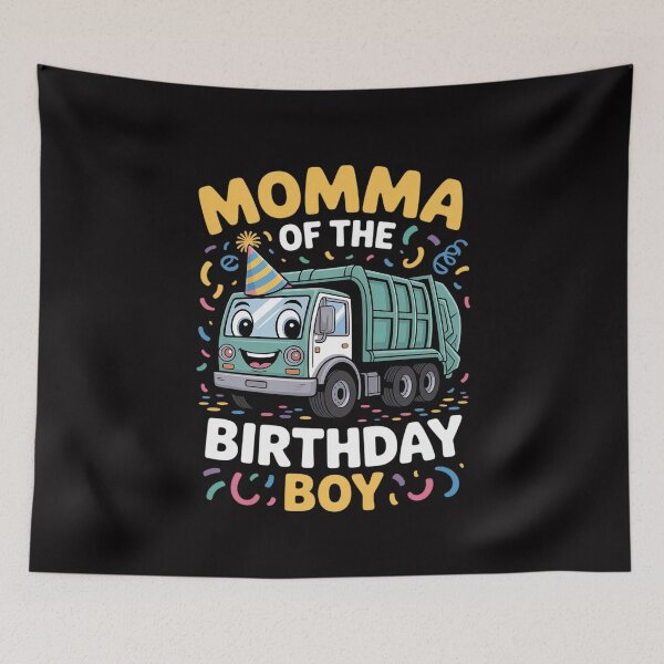 Item preview, Momma Of The Birthday Boy Garbage Truck Recycling Trash designed and sold by MuteElevent.